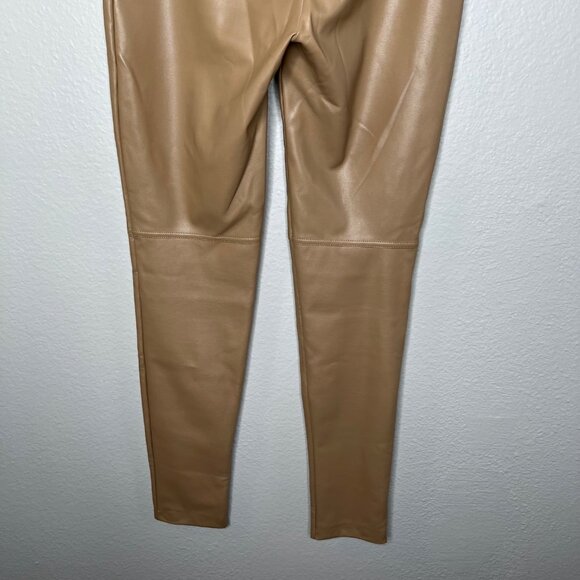 Wolford Womens Camel Brown Faux Leather Leggings EU 38 UK 10 USA 8 - Picture 4 of 11